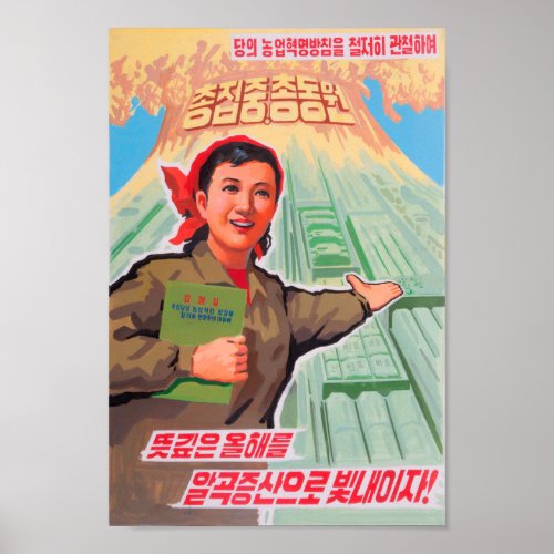 North Korean Propaganda Poster _