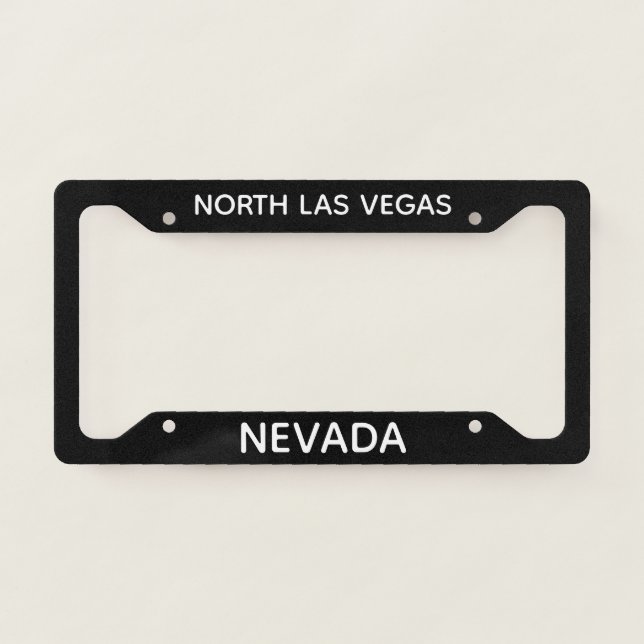North Las Vegas Nevada  License Plate Frame (Front)