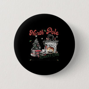 North Le Book Club Book Lover Bookish Bookworm Chr Button