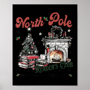 North Le Book Club Book Lover Bookish Bookworm Chr Poster
