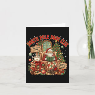 North Le Book Club Cozy Christmas Reading Gift  Card