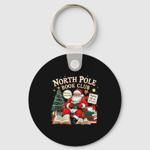North Le Book Club Cozy Christmas Reading Gift  Keychain