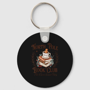 North Le Book Club Hot Cocoa Served Daily Libraria Keychain