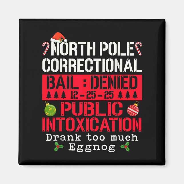 North Le Correctional Public Intoxication Eggnog C Magnet (Front)