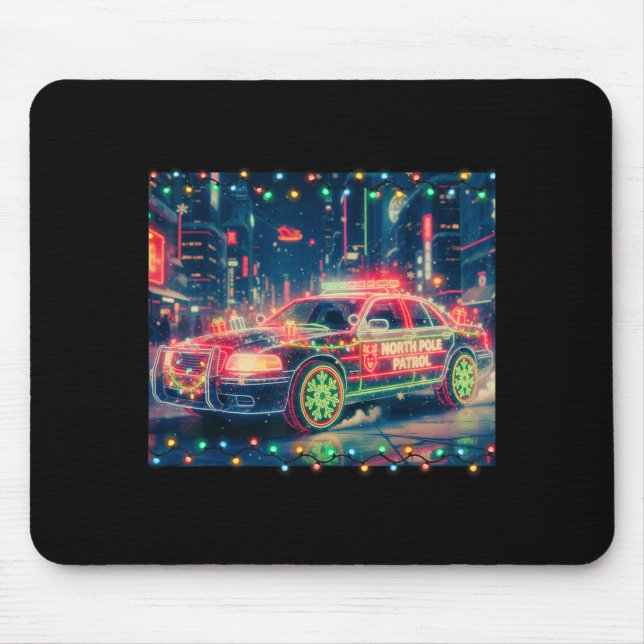 North Le Patrol Christmas Car Tee  Mouse Pad (Front)