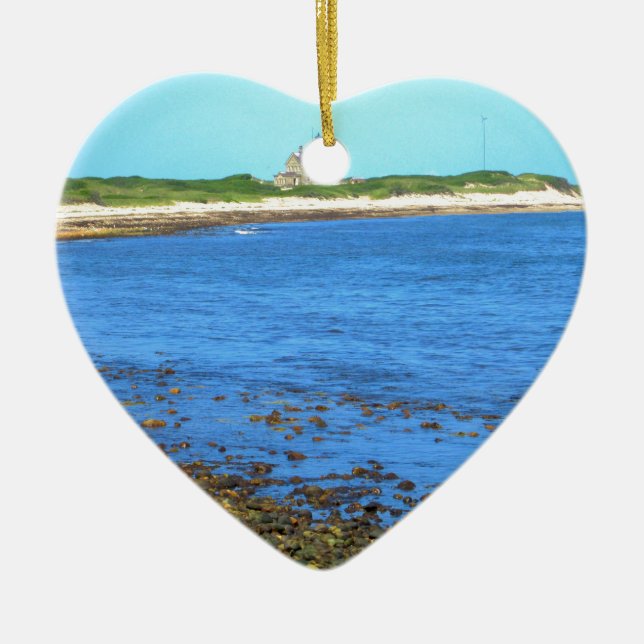 North Light Block Island Ceramic Ornament (Front)