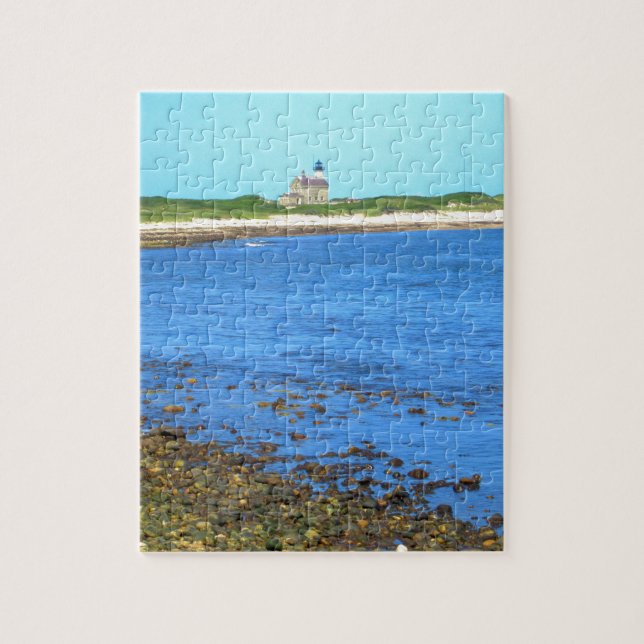 North Light Block Island Jigsaw Puzzle (Vertical)