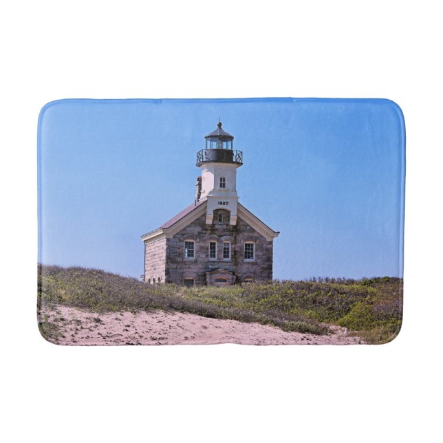 North Lighthouse, Block Island RI Bath Mat (Front)