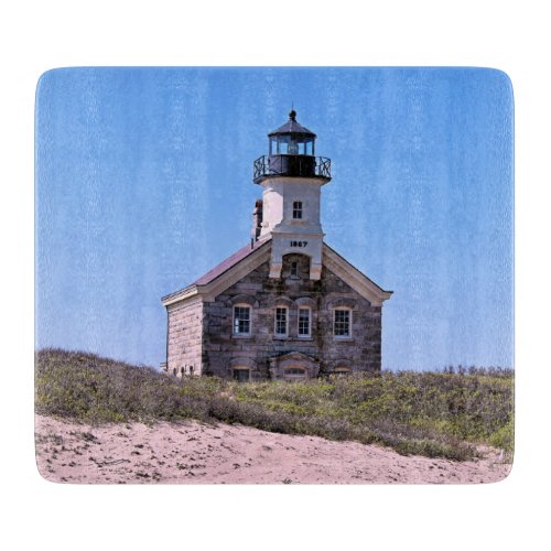 North Lighthouse Block Island RI Cutting Board