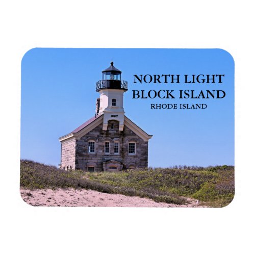 North Lighthouse Block Island RI Flexi_Magnet Magnet