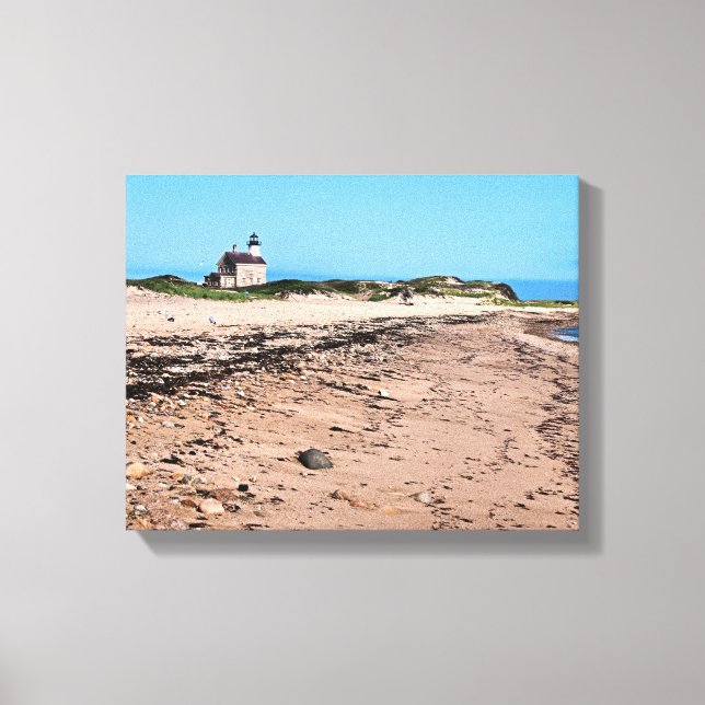 North Lighthouse, Block Island Wrapped Canvas Print (Front)