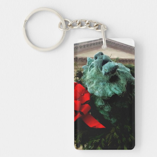 North Lion at the Art Institute of Chicago Keychain (Front)