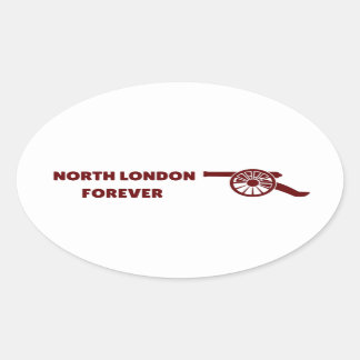 North London Forever Oval Sticker