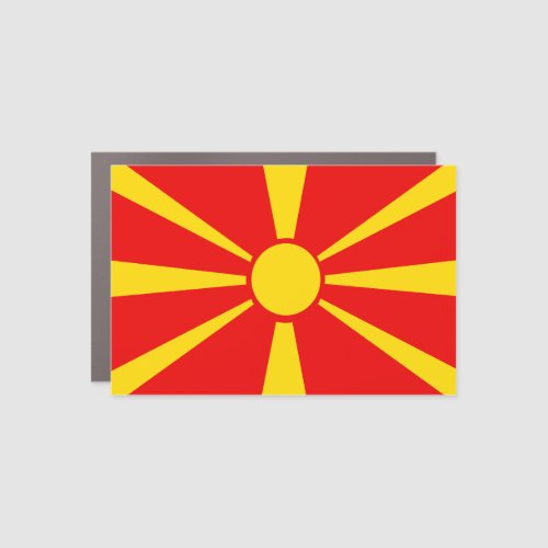 North Macedonia Car Magnet