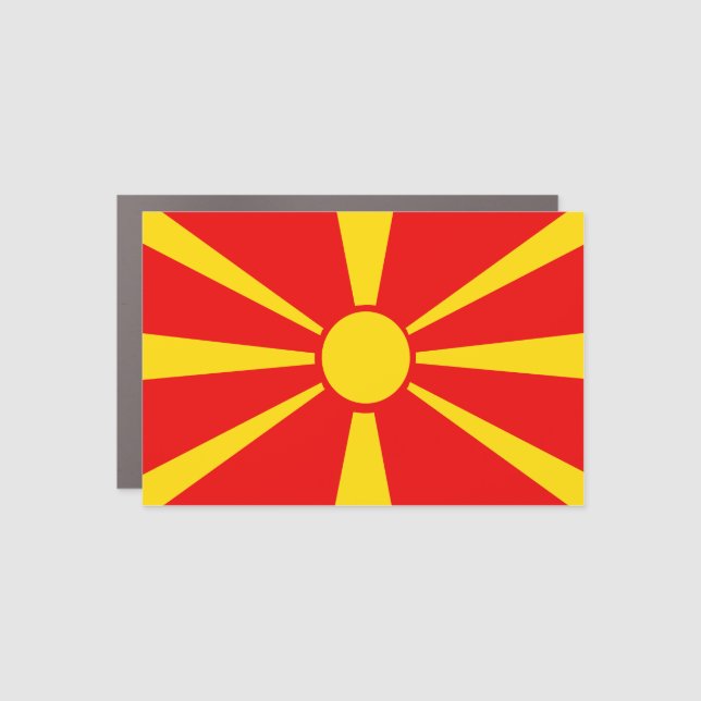 North Macedonia Car Magnet (Front)