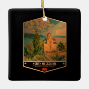 North Macedonia Ceramic Ornament