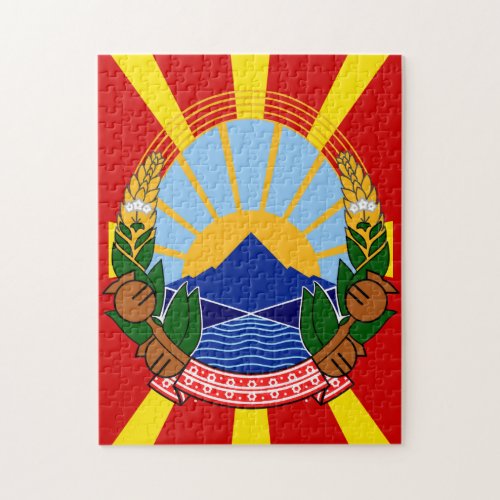 north macedonia emblem jigsaw puzzle