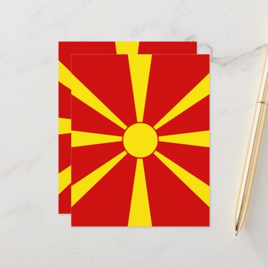 North Macedonia flag (Front/Back In Situ)