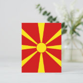 North Macedonia flag (Standing Front)