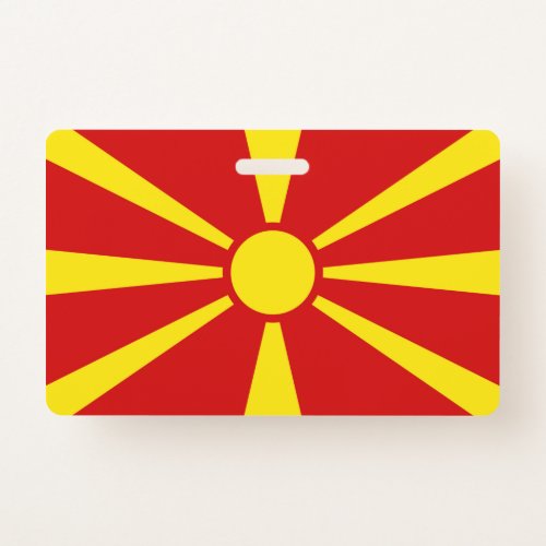 North Macedonia Flag Badge