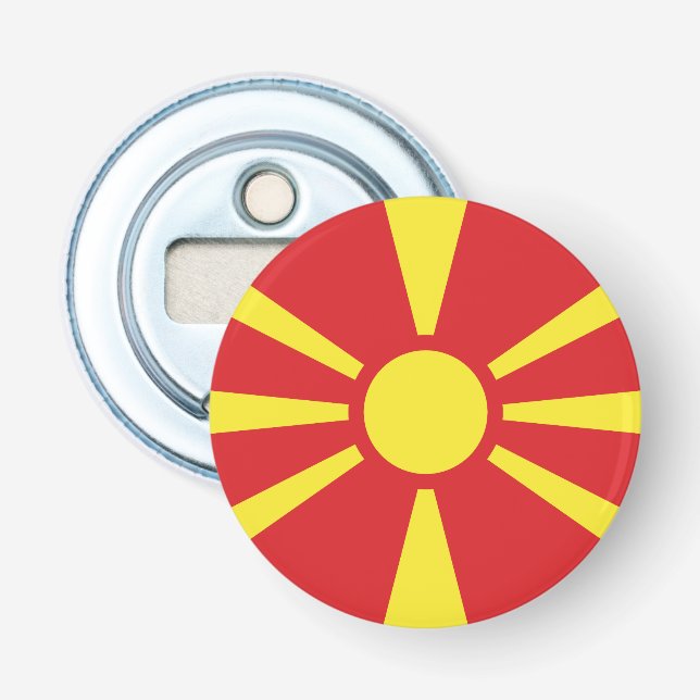 North Macedonia Flag Bottle Opener (Front)