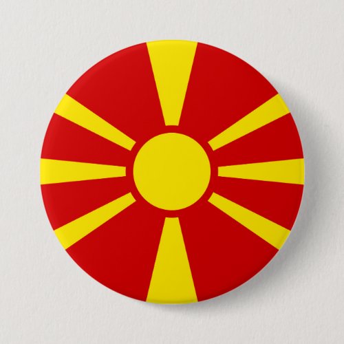 North Macedonia Flag Button