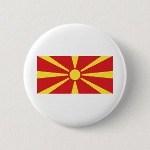North Macedonia Flag Button