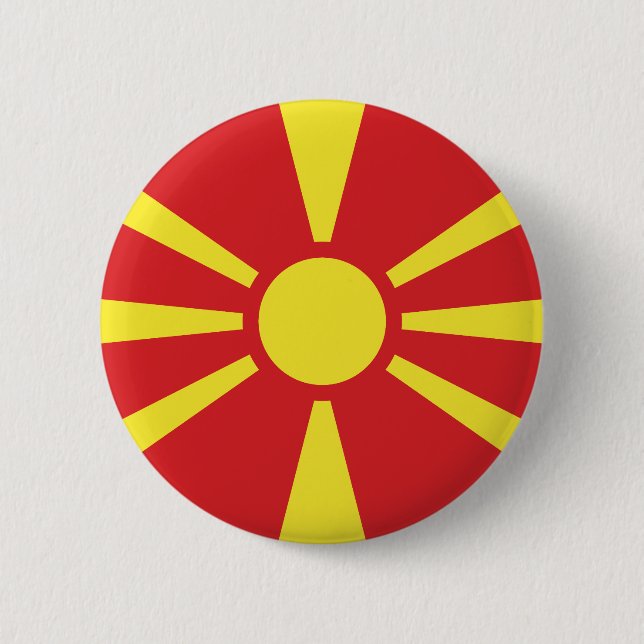 North Macedonia Flag Button (Front)