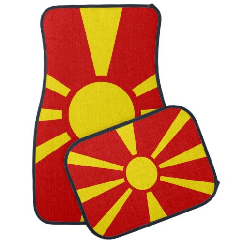 North Macedonia Flag Car Floor Mat