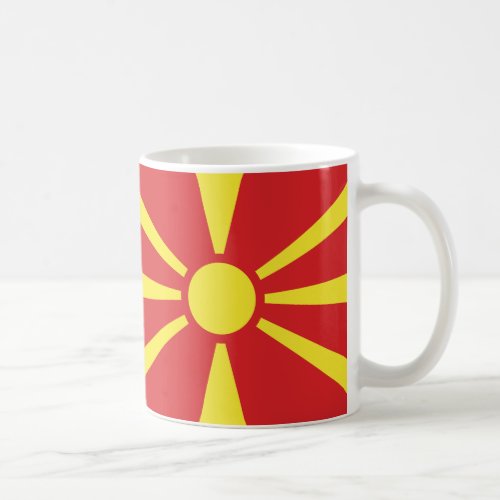  North Macedonia Flag Ceramic Mug