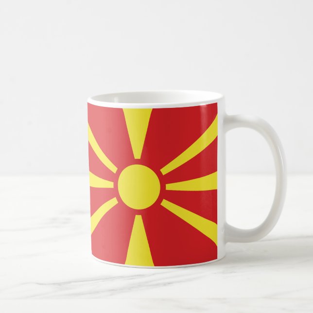  North Macedonia Flag Ceramic Mug (Right)