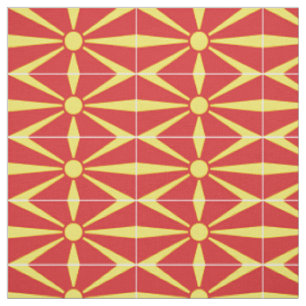 North Macedonia Flag Fabric