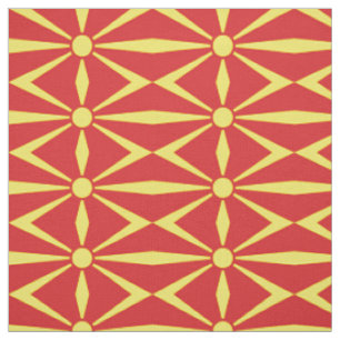 North Macedonia Flag Fabric