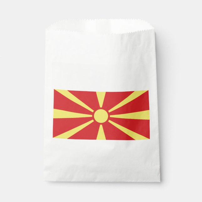 North Macedonia Flag Favor Bag (Front)