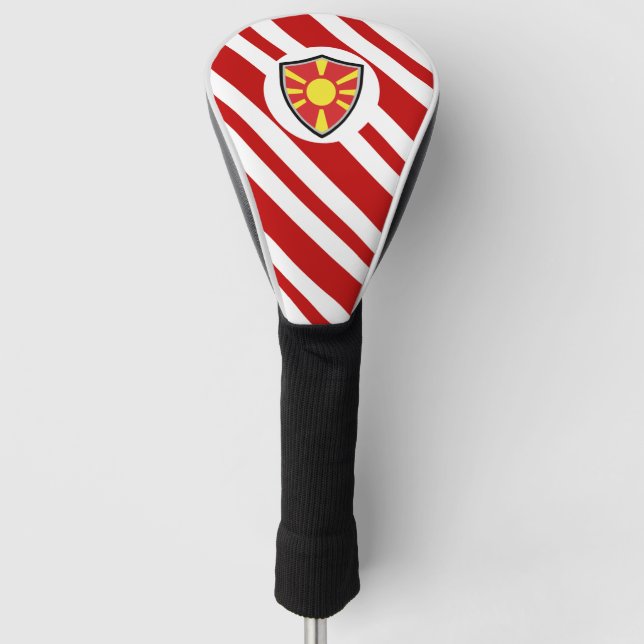 North Macedonia flag Golf Head Cover (Front)