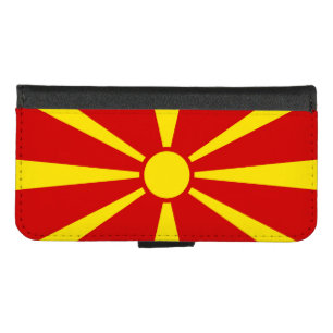 North Macedonia Flag iPhone 8/7 Wallet Case