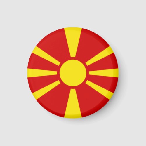 North Macedonia Flag Magnet