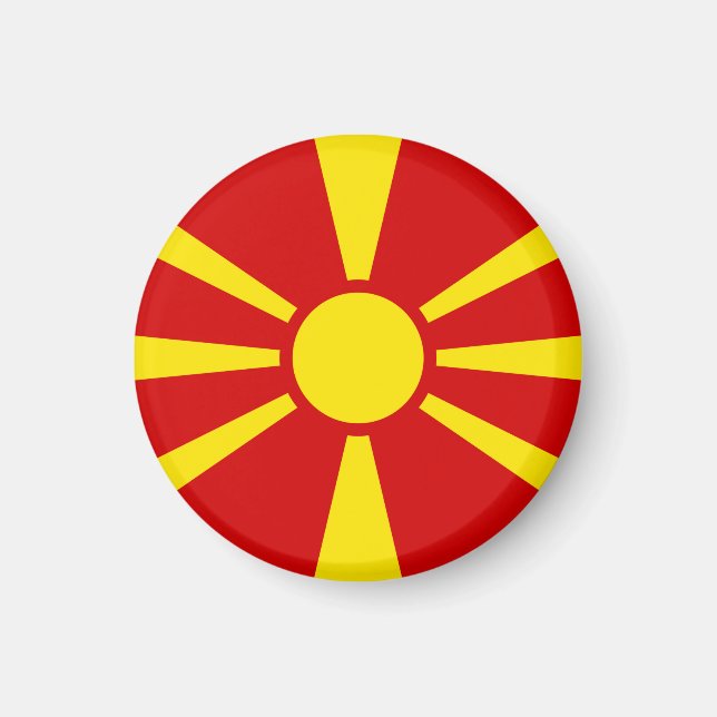 North Macedonia Flag Magnet (Front)
