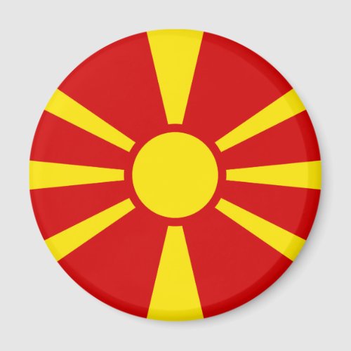 North Macedonia Flag Magnet