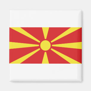 North Macedonia Flag Magnet