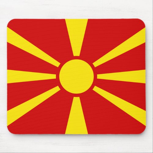 North Macedonia Flag Mouse Pad