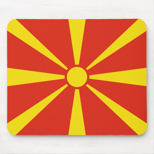 North Macedonia Flag Mousepad (Front)