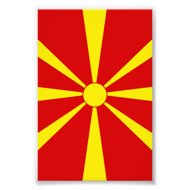North Macedonia flag Photo Print (Front)