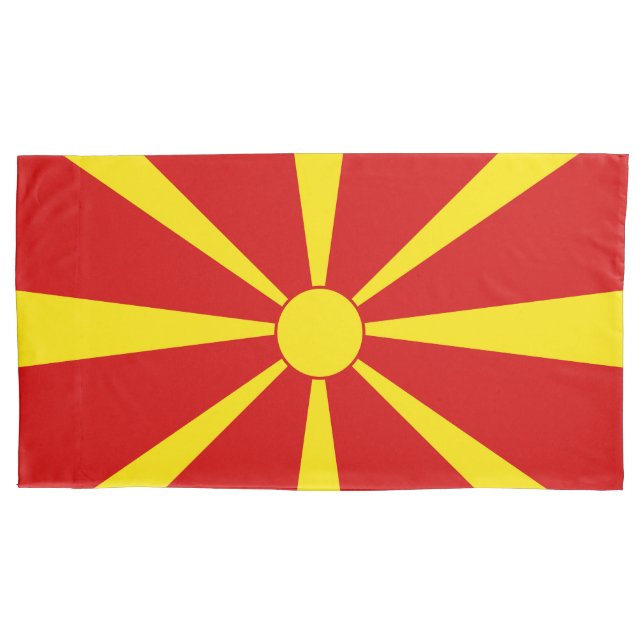 North Macedonia flag Pillow Case (Front)