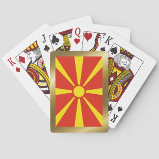 North Macedonia Flag Playing Cards