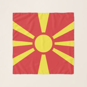 North Macedonia Flag Scarf