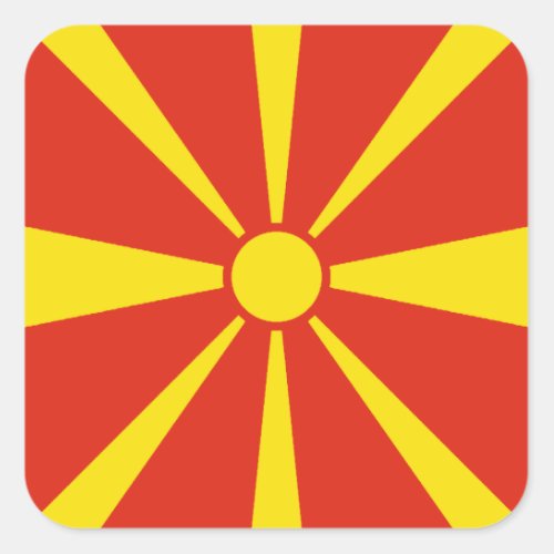 North Macedonia Flag Sticker