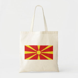 North Macedonia Flag Tote Bag
