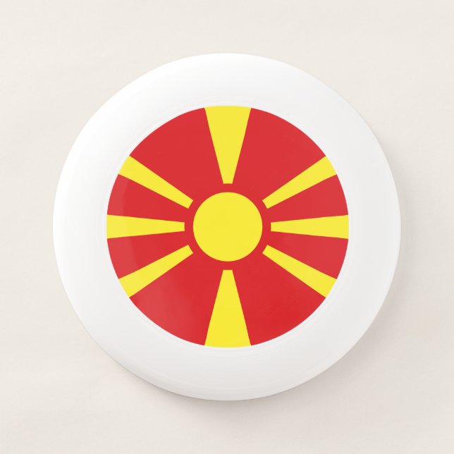 North Macedonia Flag Wham-O Frisbee (Front)