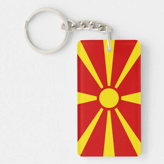 North Macedonia Keychain (Front)
